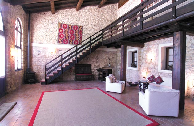 Un salone relax dell'agriturismo I Costanti