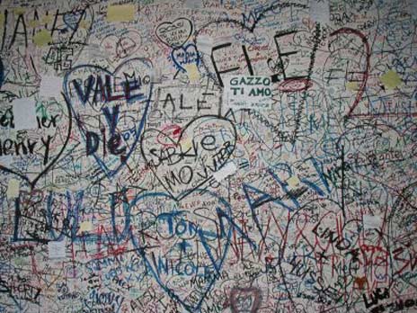 Casa di Giulietta - Il muro dell'amore